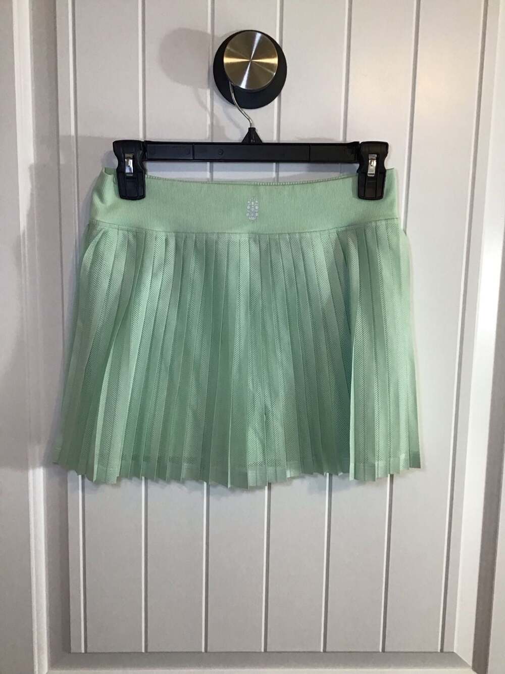 FP Movement Rally Pleated Mesh Miniskort M/L Mint Green Sporty Athletic - Picture 5 of 11